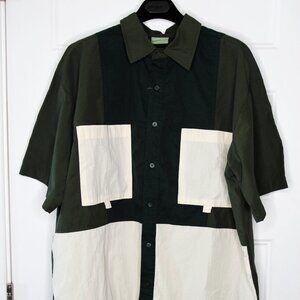 BNWT SS23 HIGH FIVE TWO TONE SHIRT L